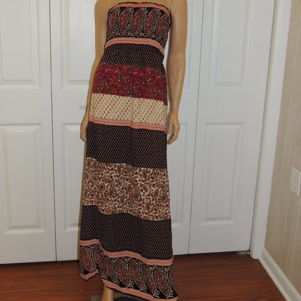 ANGIE Size Small Bohemian Maxi Full Length Dress